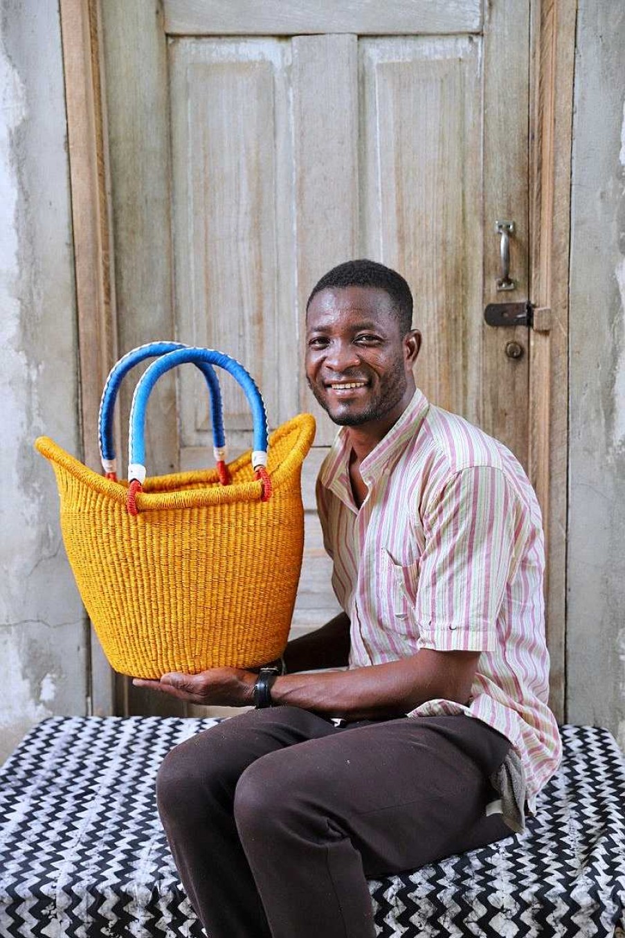 Einkaufskorbe Baba Tree | Dip Dyed Nyariga Basket (Medium) Von Sampson „Action" Adombillah