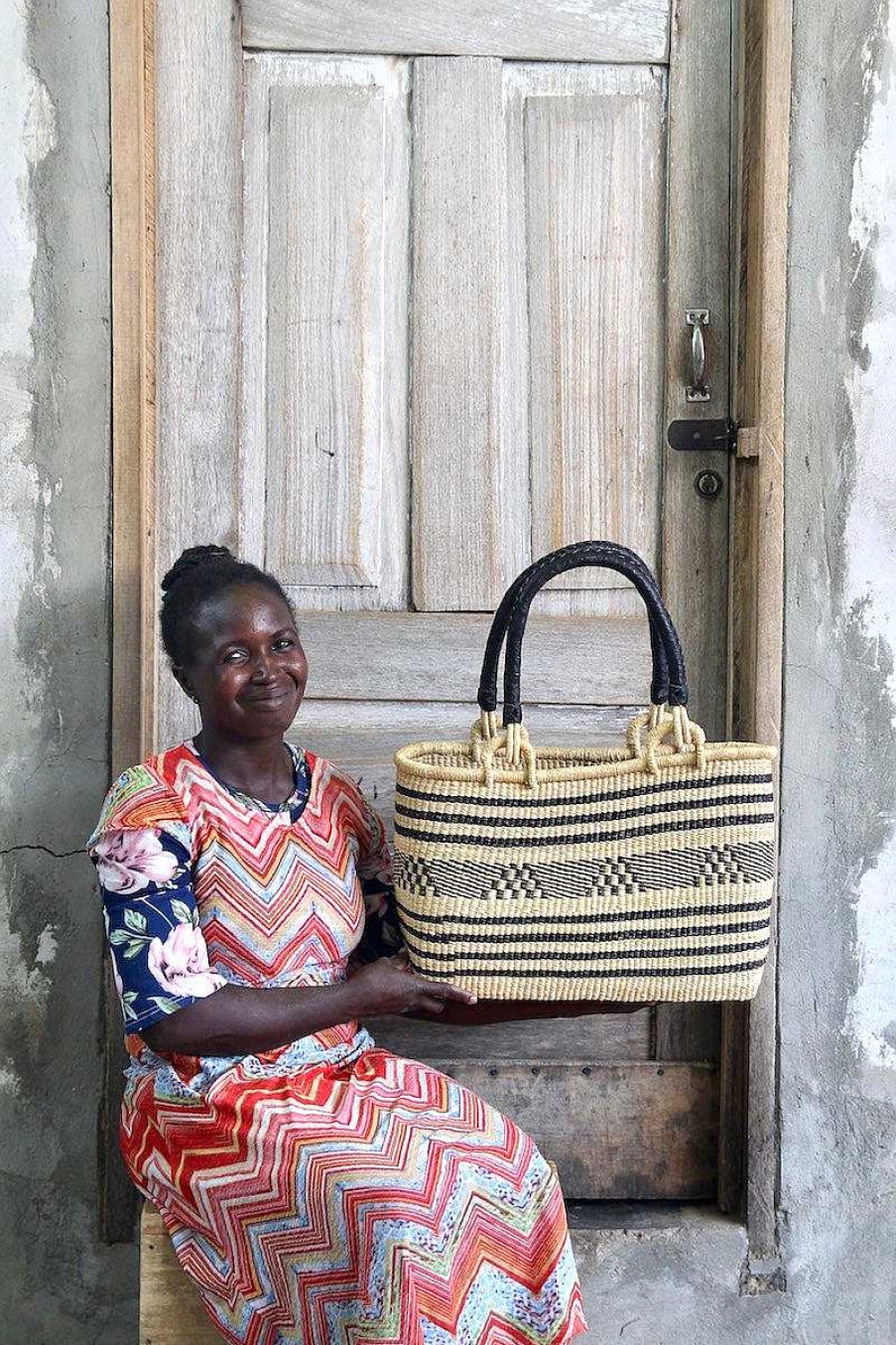 Korbtaschen Baba Tree | Schlanker Schulterkorb Von Asakiloro „Madame 1000" Aduko