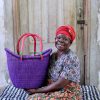 Einkaufskorbe Baba Tree | Dip Dyed Nyariga Basket (Medium) Von Akolpoka Abisika