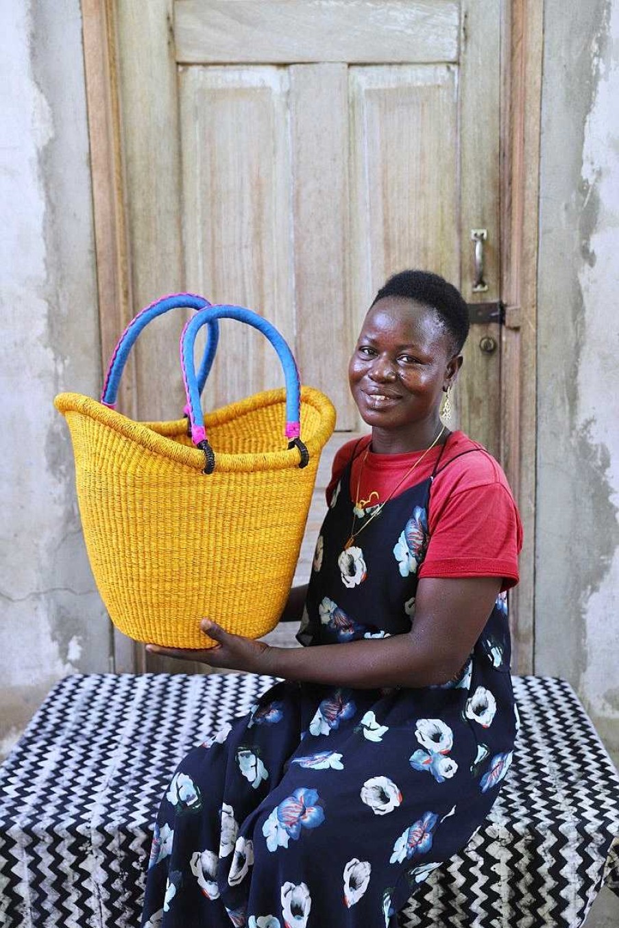 Einkaufskorbe Baba Tree | Tauchgefarbter Nyariga-Korb (Gros) Von Assibi Adombillah