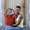 Einkaufskorbe Baba Tree | Dip Dyed Nyariga Basket (Medium) Von Charity Atuah